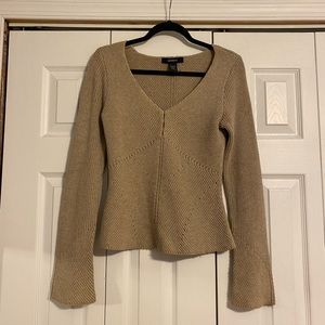Express medium tan sweater
